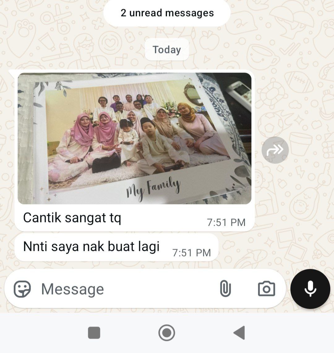 Feedback album My Family cantik sangat, nak buat lagi